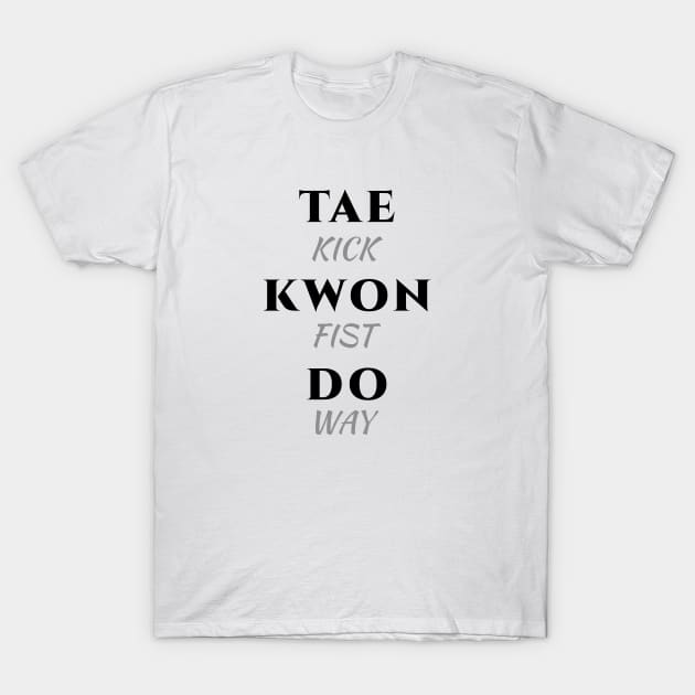 Taekwondo Minimalist T-Shirt by SpinningKickTKD